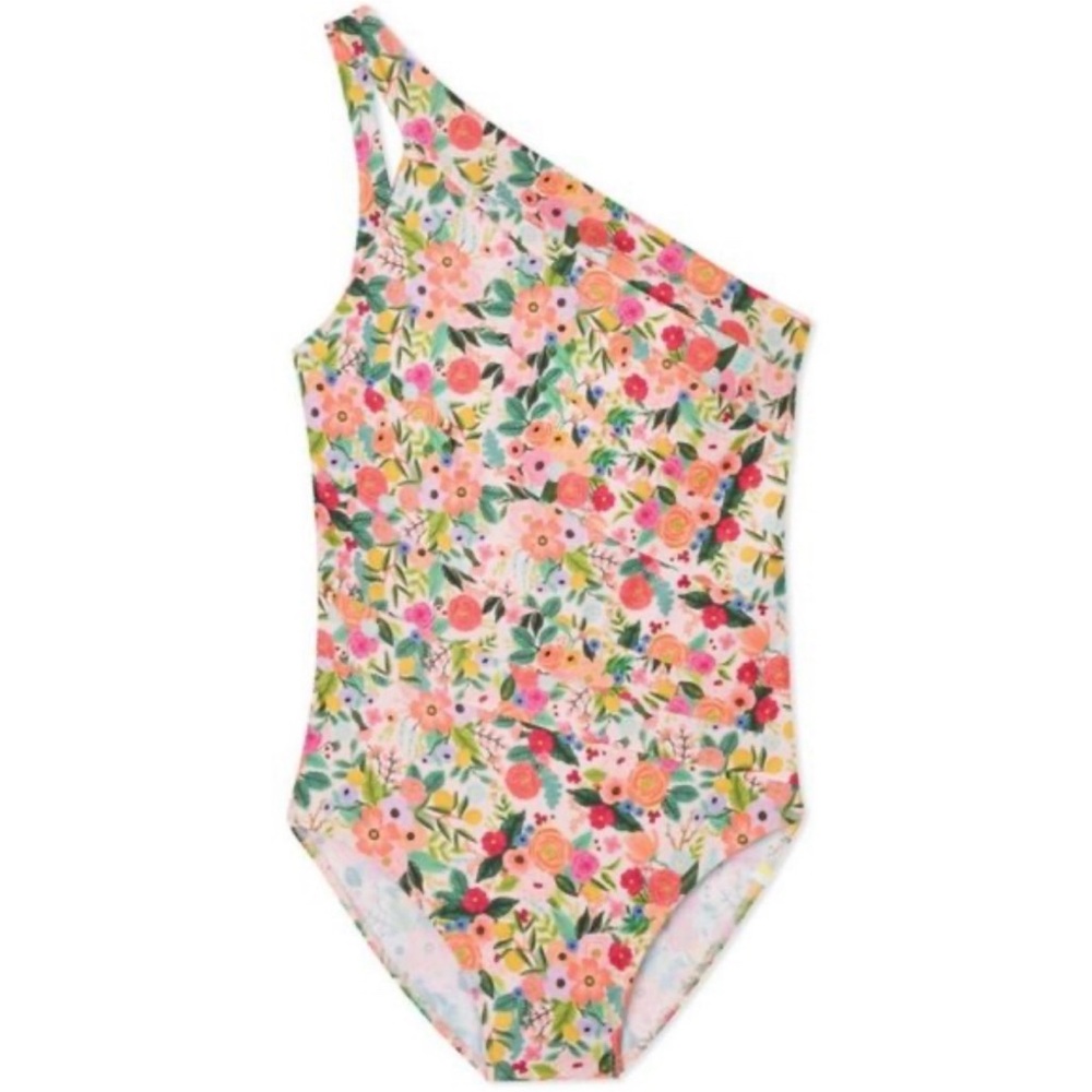 Summersalt Floral One-Shoulder Swim One Piece